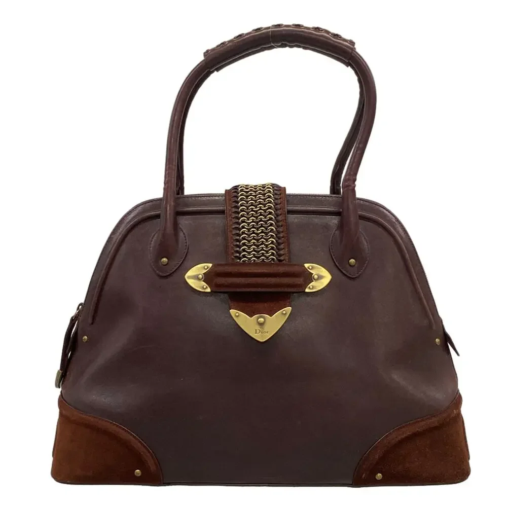 Christian Dior Jeanne Handbag Leather Suede